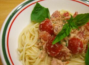 ❥トマトとツナの混ぜるだけde冷製パスタ-レシピのメイン写真