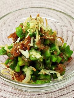 オクラの梅おかか和え-レシピのメイン写真