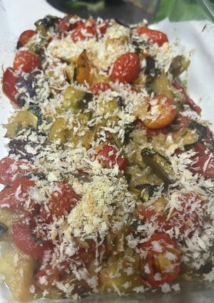 茄子トマトのカレー風味チーズパン粉焼き-レシピのメイン写真