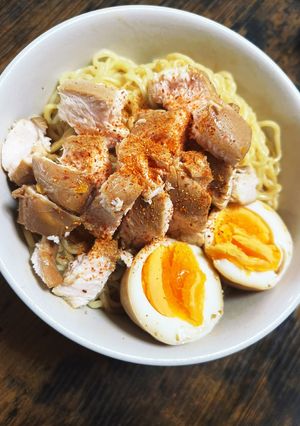 サッポロ一番アレンジ　汁なしみそラーメン-レシピのメイン写真