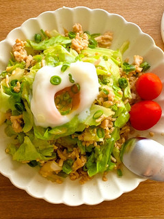 まな板不要!キャベツと鶏ひき肉ヘルシー丼-レシピのメイン写真