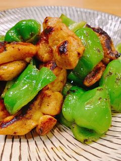 鶏肉とピーマンの宗田だしカレー炒め-レシピのメイン写真