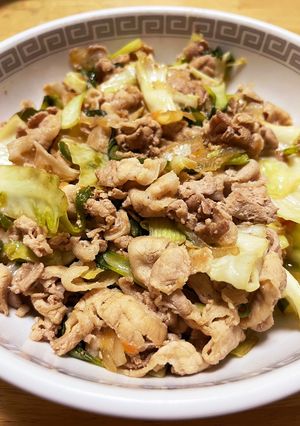 豚バラ炒め(ぽん酢)-レシピのメイン写真