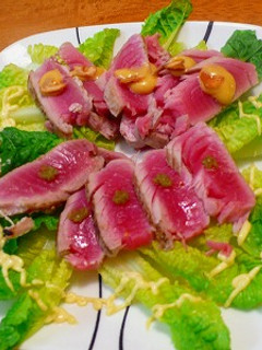 マグロが余ったら、ステーキにしてサラダ-レシピのメイン写真
