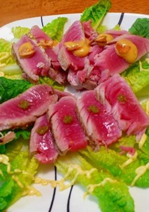 マグロが余ったら、ステーキにしてサラダ-レシピのメイン写真