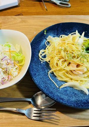 海老とブロッコリーのクリームパスタ-レシピのメイン写真