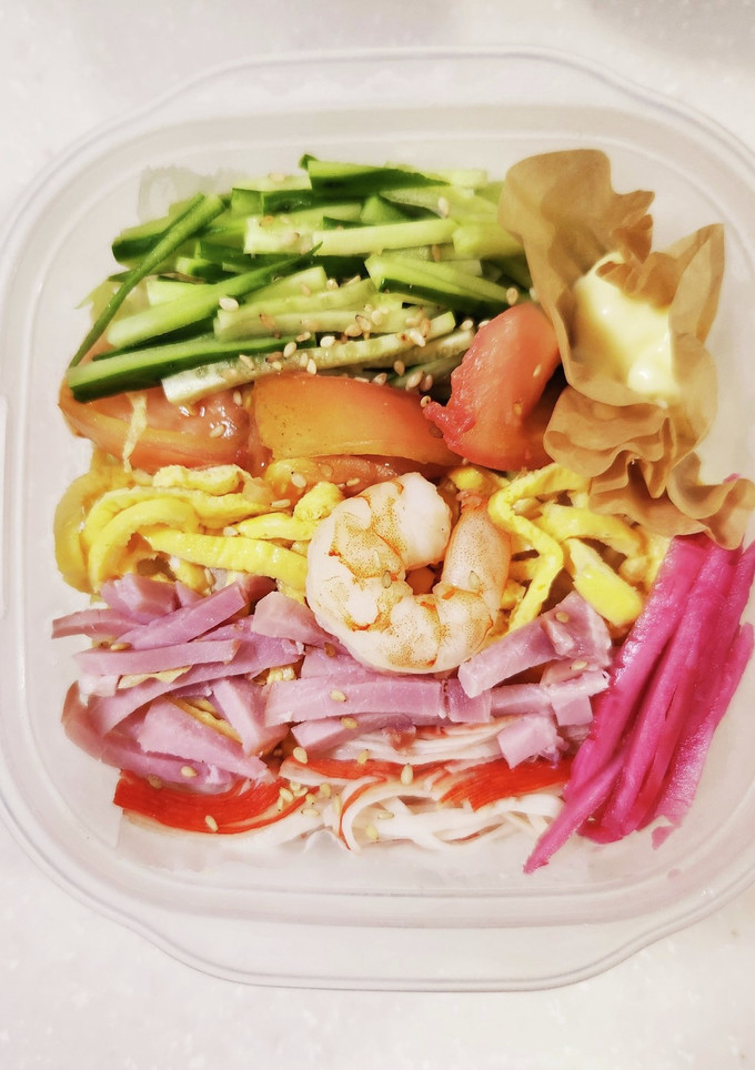 夏の冷やし中華弁当-レシピのメイン写真