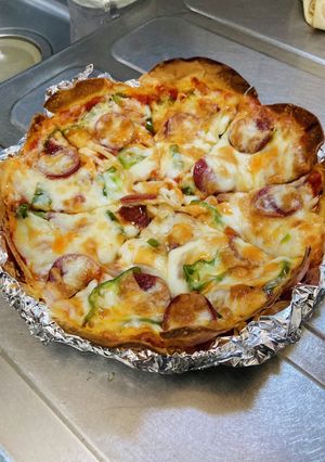 餃子の皮ピザ-レシピのメイン写真
