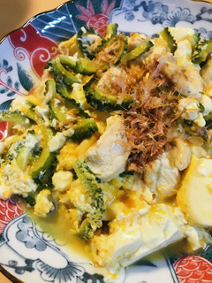 鶏肉と絹漉し豆腐のゴーヤーチャンプルー-レシピのメイン写真