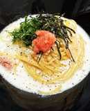 明太子の【和風クリームスープパスタ】