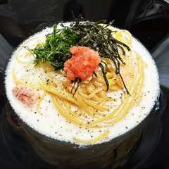 รูปของ 明太子の【和風クリームスープパスタ】