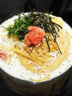 明太子の【和風クリームスープパスタ】-レシピのメイン写真