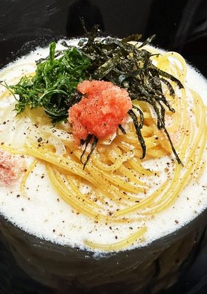 明太子の【和風クリームスープパスタ】-レシピのメイン写真