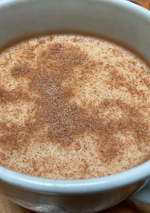 簡単ほうじ茶ラテ(シナモン風味)-レシピのメイン写真