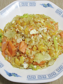 鮭・レタス炒飯-レシピのメイン写真