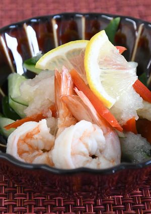 かるしお® 洋梨とえびの酢の物-レシピのメイン写真