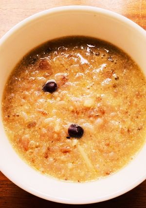 即席♪豆乳味噌おじや　冷やご飯で-レシピのメイン写真