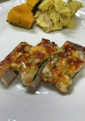 【ヘルシーおかず】鶏胸肉の大葉チーズ焼き-レシピのメイン写真