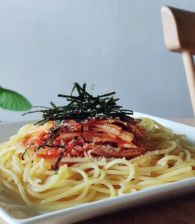 カニかまと長ネギ和風パスタ☆つまみ☆夕食 by マダム・フィーカ