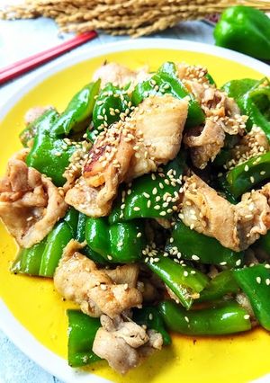 塩麹豚バラとピーマンの甘辛炒め-レシピのメイン写真