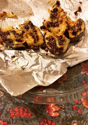 米ナスの肉味噌マヨ粉チーズ焼き-レシピのメイン写真