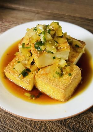 麻薬卵の残りタレで★厚揚げ豆腐-レシピのメイン写真