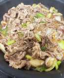 これ韓国料理らしい。豚ネギ醤油焼き