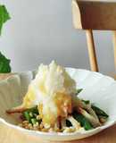 オクラと竹輪おろし和え☆揚げ玉で炒め物風