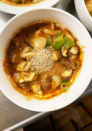根菜茄子コク旨トマト甘味噌味温野菜サラダ-レシピのメイン写真