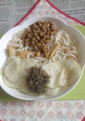 醤油うどん風冷やしうどんV109納豆大根-レシピのメイン写真