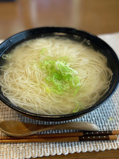 具はネギだけ 超簡単にゅうめん-レシピのメイン写真