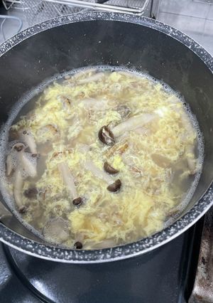 ほたてヒモのたまごスープ-レシピのメイン写真