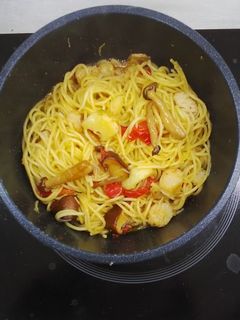 アヒージョのあとにほたてのペペロンチーノ-レシピのメイン写真