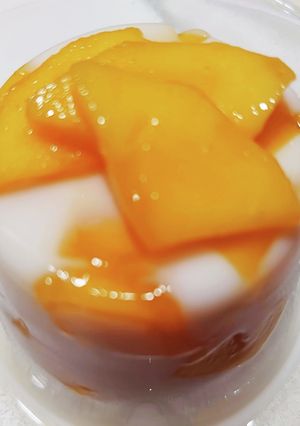 簡単！美味しい♫寒天マンゴーミルクかん♫-レシピのメイン写真