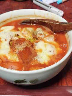 タコとトマトのトマトジュース煮込み-レシピのメイン写真
