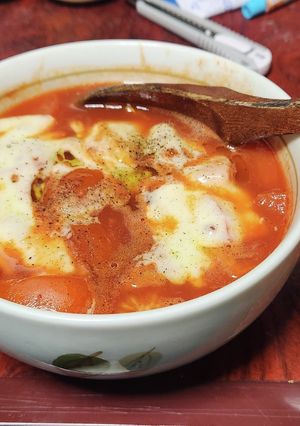 タコとトマトのトマトジュース煮込み-レシピのメイン写真