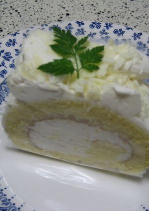 ♪クリームたっぷりロールケーキ♪-レシピのメイン写真