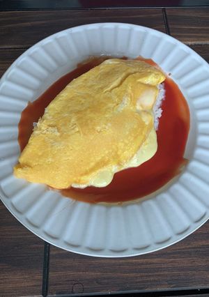 チーズインオムライス-レシピのメイン写真