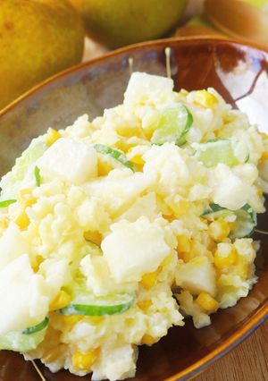 レンジで簡単！爽やか♡梨入りポテトサラダ-レシピのメイン写真