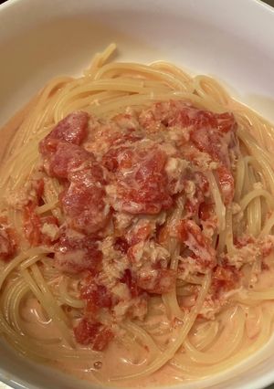 カニ缶パスタ-レシピのメイン写真