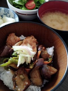 なすと豚肉の麻婆丼-レシピのメイン写真