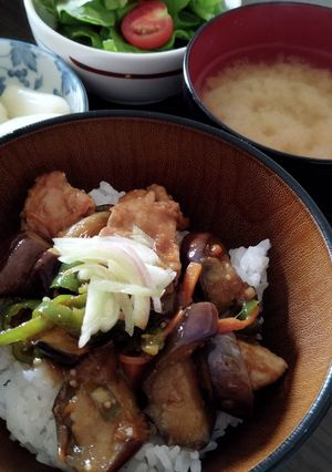 なすと豚肉の麻婆丼-レシピのメイン写真