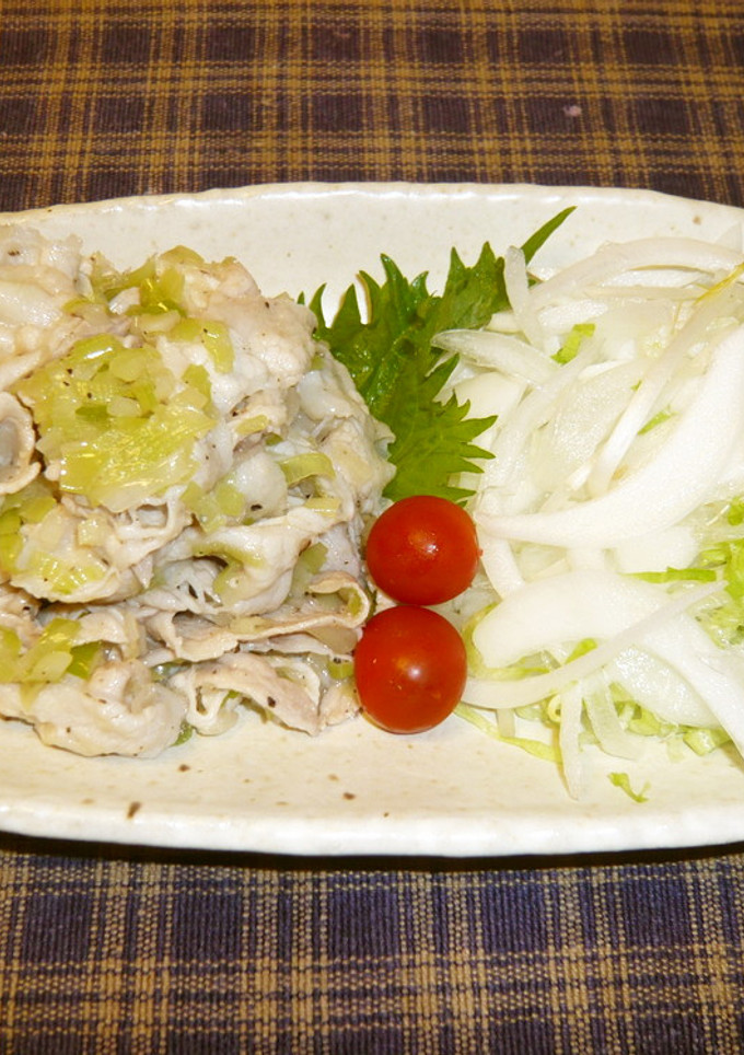 豚冷しゃぶのネギ塩和え-レシピのメイン写真