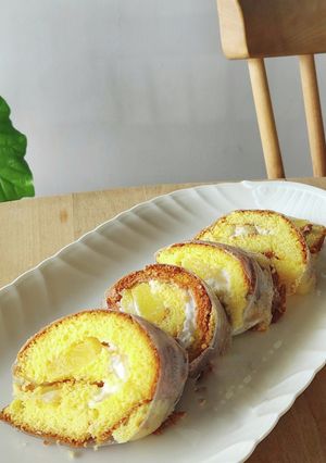 簡単フルーツロールケーキ☆ライスペーパー-レシピのメイン写真