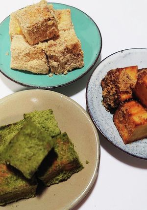 ♫さつまいものあられ三味抹茶きな粉黒糖♫-レシピのメイン写真