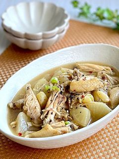 手羽中と大根のうま塩スープ煮-レシピのメイン写真