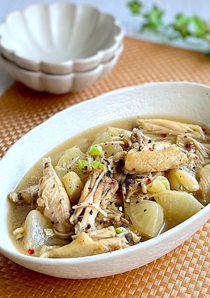 手羽中と大根のうま塩スープ煮-レシピのメイン写真
