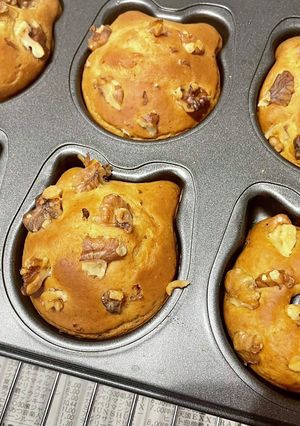 胡桃の焼きネコ型ドーナツ-レシピのメイン写真