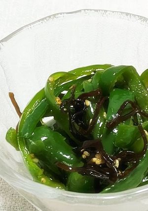 ビールのおつまみに！塩昆布ピーマン-レシピのメイン写真