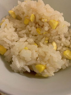 簡単 とうもろこしご飯 芯も入れて炊飯器-レシピのメイン写真